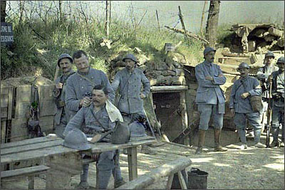 Colorierte Bilder vom 1. Weltkrieg