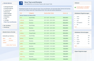 Neue Domainendungen ordern